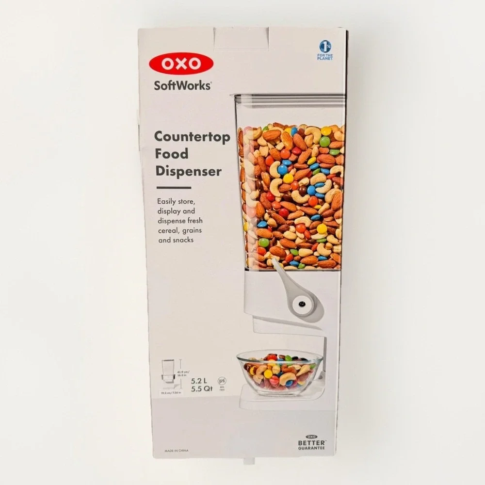 OXO Soft Works Countertop Food Dispenser BPA Free Large-Capacity Canister 5.5 QT